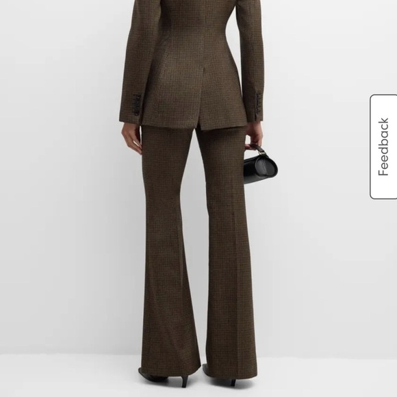 NWT A.L.C. Moizie Flare wool pants in tan olive brown color - Picture 4 of 10